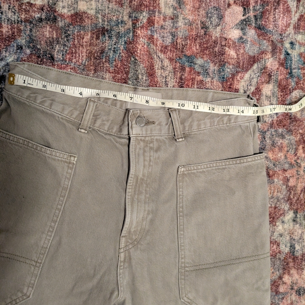 Everlane Gardner Jeans Gray/Green Wide-Leg Pants - Picture 5 of 7